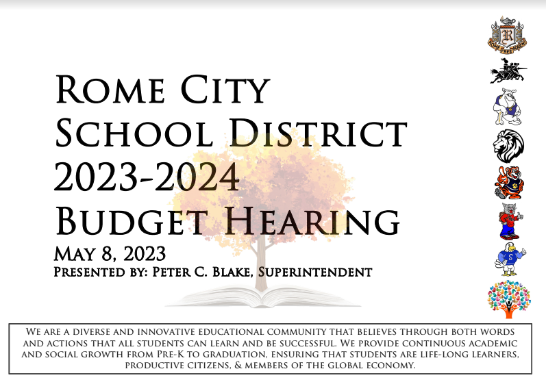 RCSD 2023-24 Budget Hearing - 5.8.23