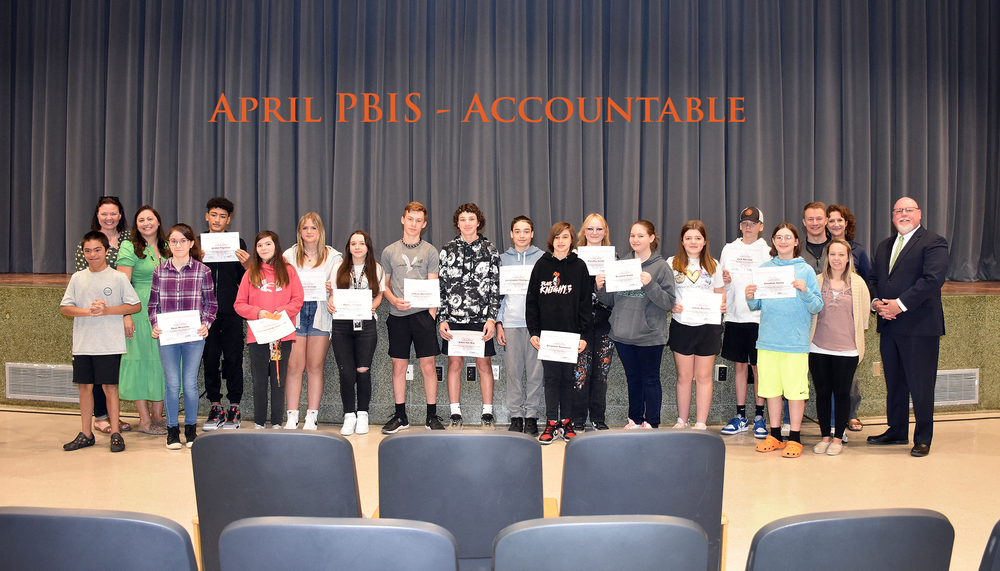 April PBIS Winners Demonstrates Accountability