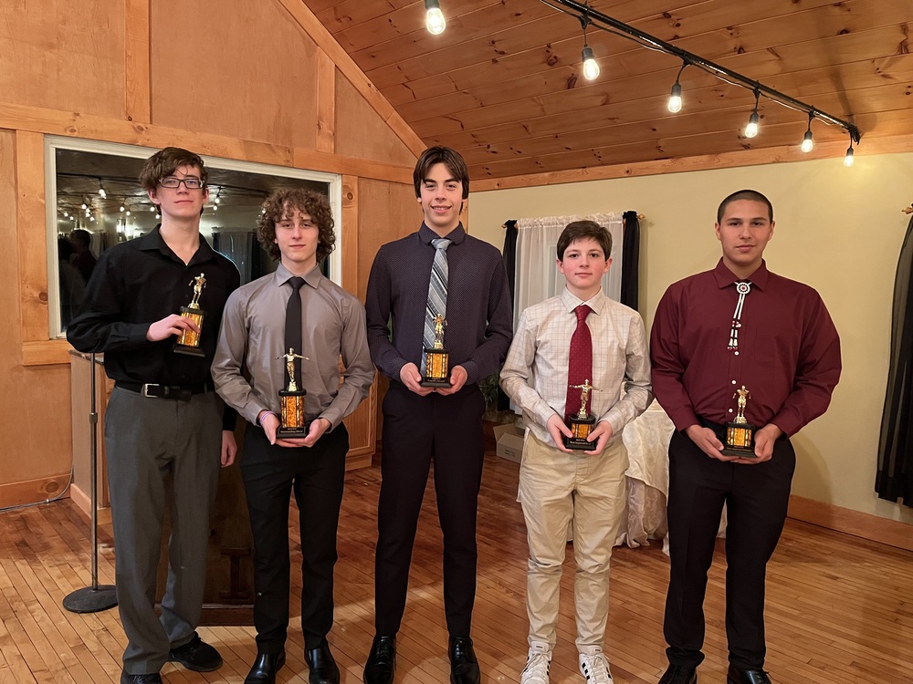 RFA Boys Varsity Swim Receive Awards