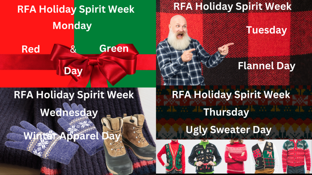 RFA Holiday Spirit Week